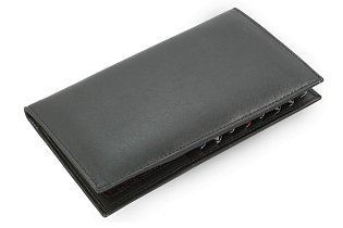 Černá kožená dokladovka 514-0007-60
