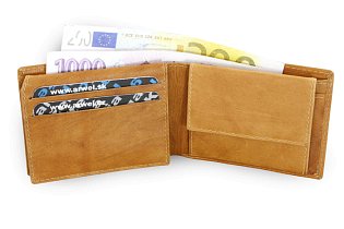 Světle hnědá pánská kožená peněženka 513-7033-05