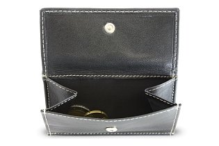 Černá dámská kožená mini peněženka 511-4392A-60