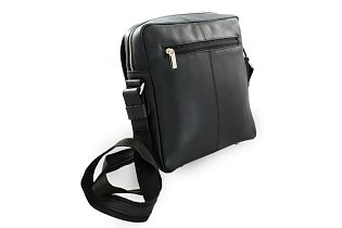 Velký černý kožený pánský crossbag 215-1918-60