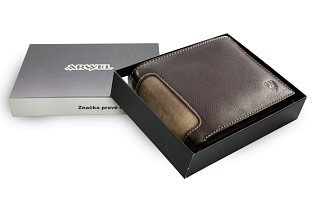 Hnědá pánská kožená peněženka 513-5501-47