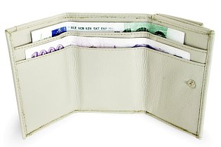 Šedá dámská kožená mini peněženka511-4392A-20