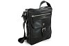 Černý pánský kožený zipový crossbag 215-1792-60